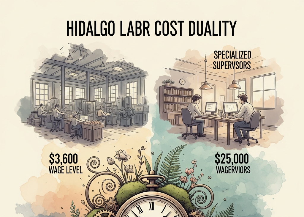 hidalgo labor cost analysis manufacturing vs specialized roles